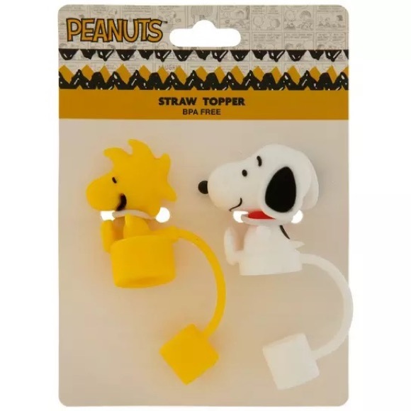 Peanuts Snoopy & Woodstock Straw Toppers - Picture 2 of 3